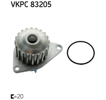 Vodní čerpadlo, chlazení motoru SKF VKPC 83205