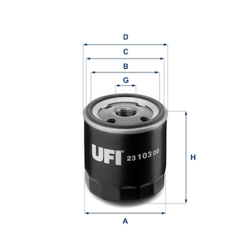 Olejový filtr UFI 23.103.00