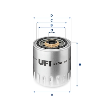 palivovy filtr UFI 24.321.00