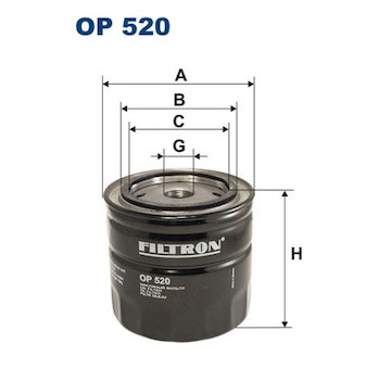 Filtr, pracovní hydraulika FILTRON OP 520