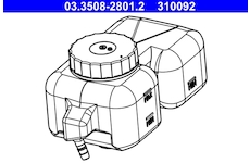 Vyrovnávací nádoba, brzdová kapalina ATE 03.3508-2801.2