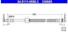 Brzdová hadice ATE 24.5111-0550.3