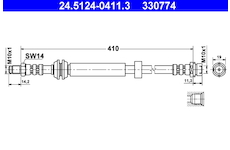 Brzdová hadice ATE 24.5124-0411.3