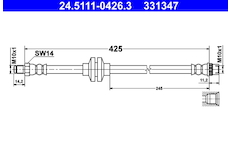Brzdová hadice ATE 24.5111-0426.3