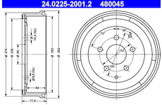 Brzdový buben ATE 24.0225-2001.2