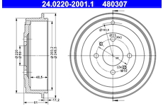 Brzdový buben ATE 24.0220-2001.1