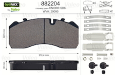 deska brzdová 29093,29095,29094 VALEO MERCEDES, MAN, SAF