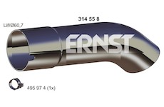 Výfuková trubka ERNST 332491