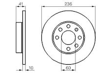 Brzdový kotouč BOSCH 0 986 478 080