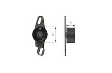 Napínací kladka, ozubený řemen GATES T41251