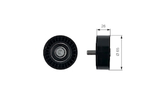 Vratna/vodici kladka, ozubeny remen GATES T42304
