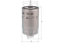 palivovy filtr KNECHT KC 68