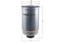 palivovy filtr KNECHT KC 90
