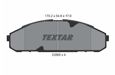 Sada brzdových destiček, kotoučová brzda TEXTAR 2356501