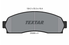 Sada brzdových destiček, kotoučová brzda TEXTAR 2506801