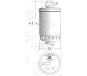 palivovy filtr CHAMPION L113/606