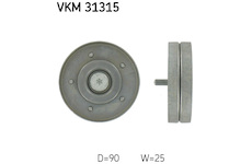 Vratna/vodici kladka, klinovy zebrovy remen SKF VKM 31315
