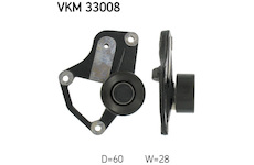 Vratna/vodici kladka, klinovy zebrovy remen SKF VKM 33008