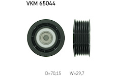 Vratna/vodici kladka, klinovy zebrovy remen SKF VKM 65044
