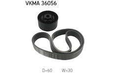 Sada zebrovanych klinovych remenu SKF VKMA 36056