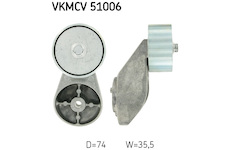 Vratna/vodici kladka, klinovy zebrovy remen SKF VKMCV 51006