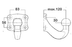Deska, tazne zarizeni WESTFALIA 329062600001