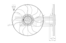 Větrák, chlazení motoru TYC 837-0036