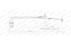 indikátor opotřebení brzdového obložení desek FERODO Meritor D-ELSA 2 CROSSWAY 390mm