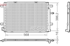 Kondenzátor, klimatizace DENSO DCN02039