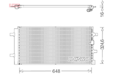 Kondenzátor, klimatizace DENSO DCN02044