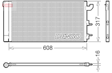 Kondenzátor, klimatizace DENSO DCN09144