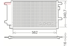 Kondenzátor, klimatizace DENSO DCN12003