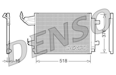 Kondenzátor, klimatizace DENSO DCN16001