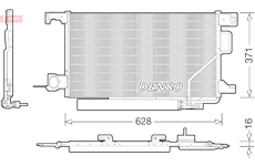 Kondenzátor, klimatizace DENSO DCN17026