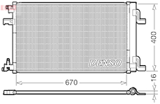 Kondenzátor, klimatizace DENSO DCN20002