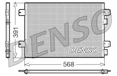 Kondenzátor, klimatizace DENSO DCN23011