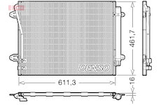Kondenzátor, klimatizace DENSO DCN32012
