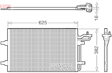 Kondenzátor, klimatizace DENSO DCN33009