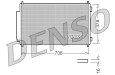 Kondenzátor, klimatizace DENSO DCN40002