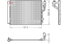 Kondenzátor, klimatizace DENSO DCN41014