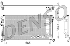 Kondenzátor, klimatizace DENSO DCN45003