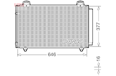 Kondenzátor, klimatizace DENSO DCN50043