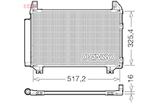 Kondenzátor, klimatizace DENSO DCN50101