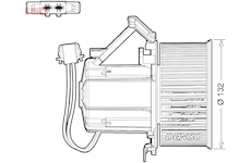 vnitřní ventilátor DENSO DEA02009