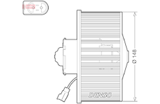 vnitřní ventilátor DENSO DEA10054