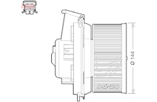 vnitřní ventilátor DENSO DEA21013