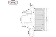 vnitřní ventilátor DENSO DEA21014