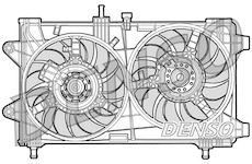 Větrák, chlazení motoru DENSO DER09036