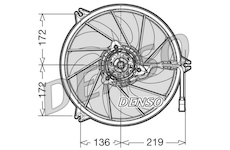 Větrák, chlazení motoru DENSO DER21010