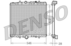 Chladič, chlazení motoru DENSO DRM07061